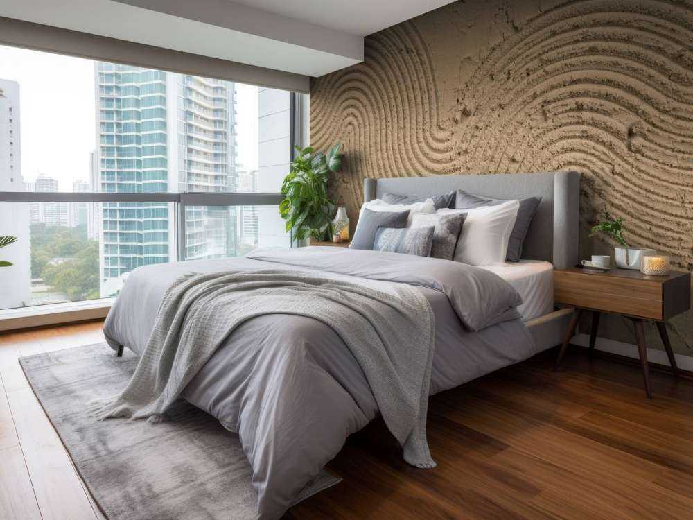 Structure Art en brun doré