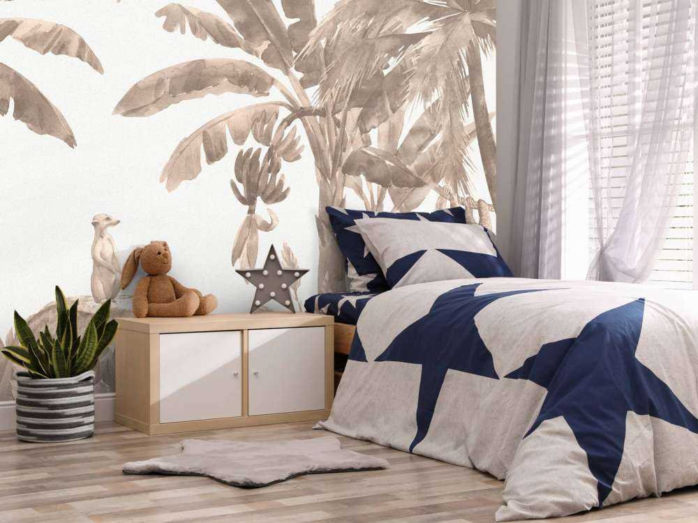 Petits animaux de la jungle en taupe