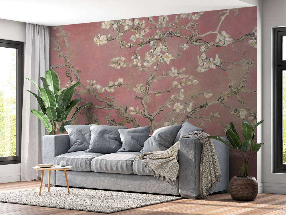 Fleur d'amandier colorée