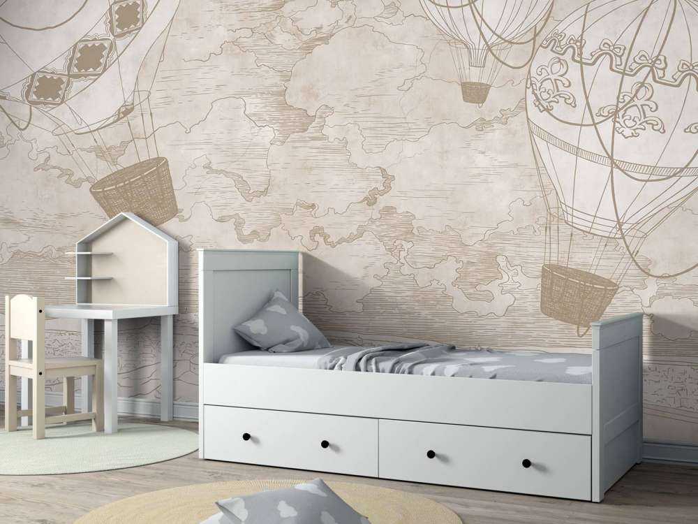 Montgolfières au-dessus de la ville