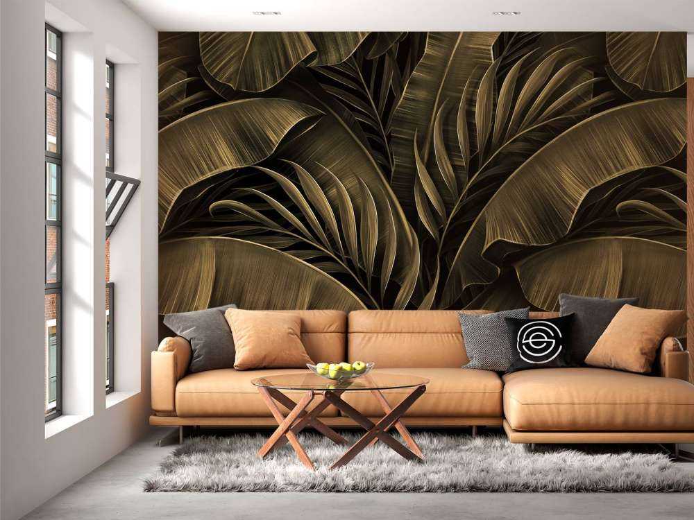 Feuilles de bananier et de palmier