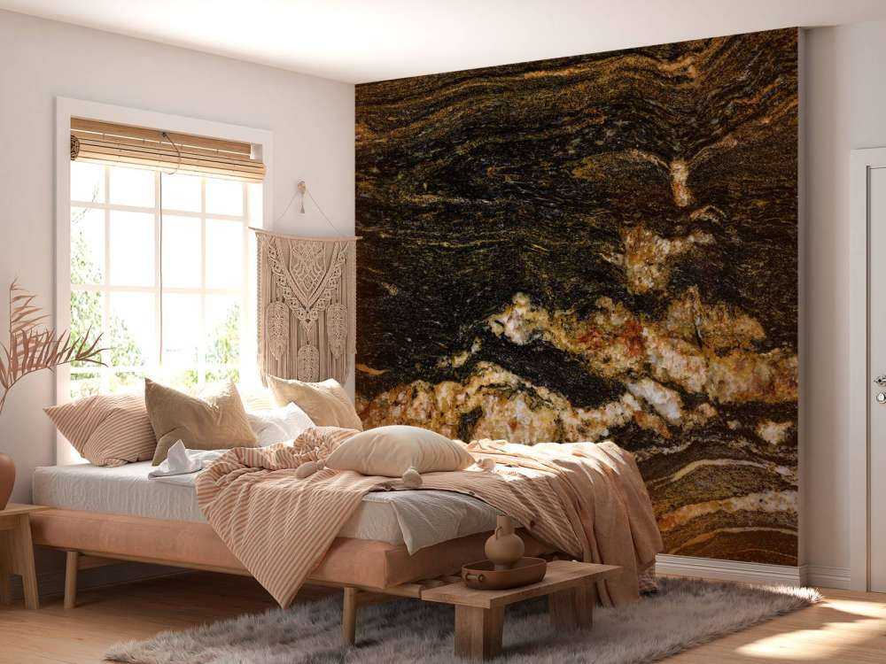 Marbre avec structure cristalline