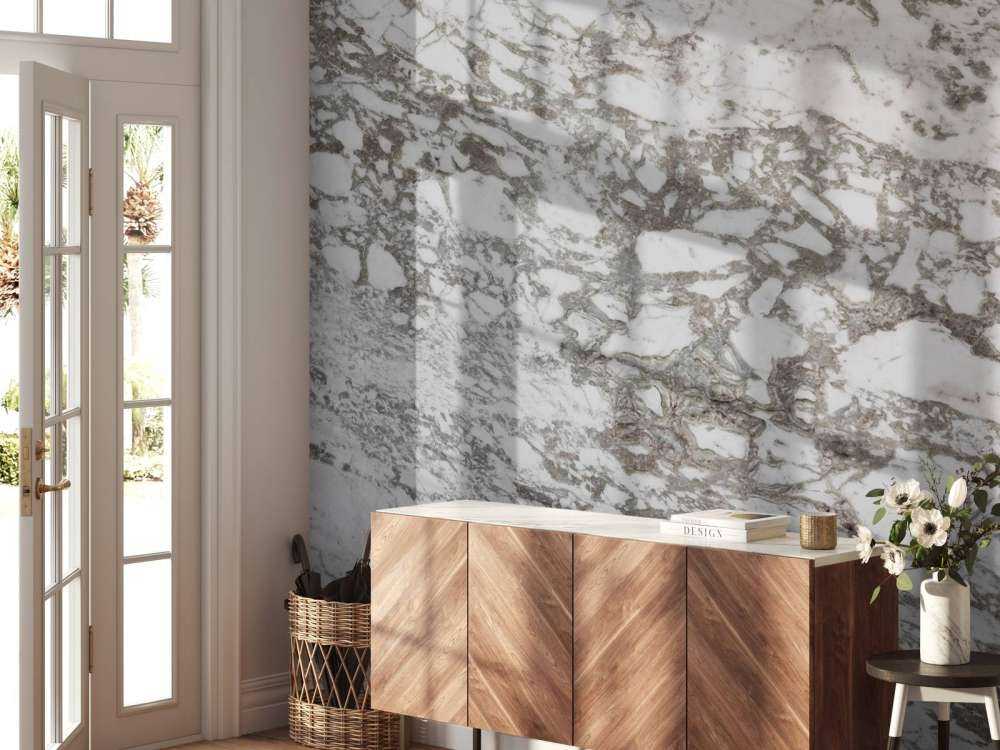 Marbre blanc à structure grossière