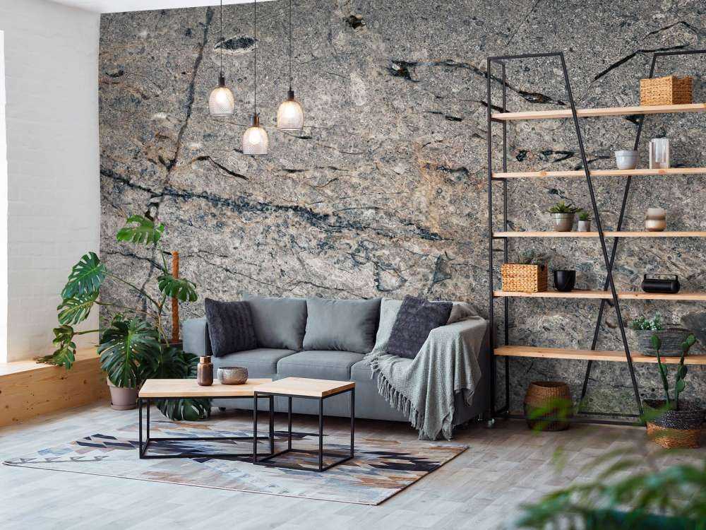 Structure en marbre gris