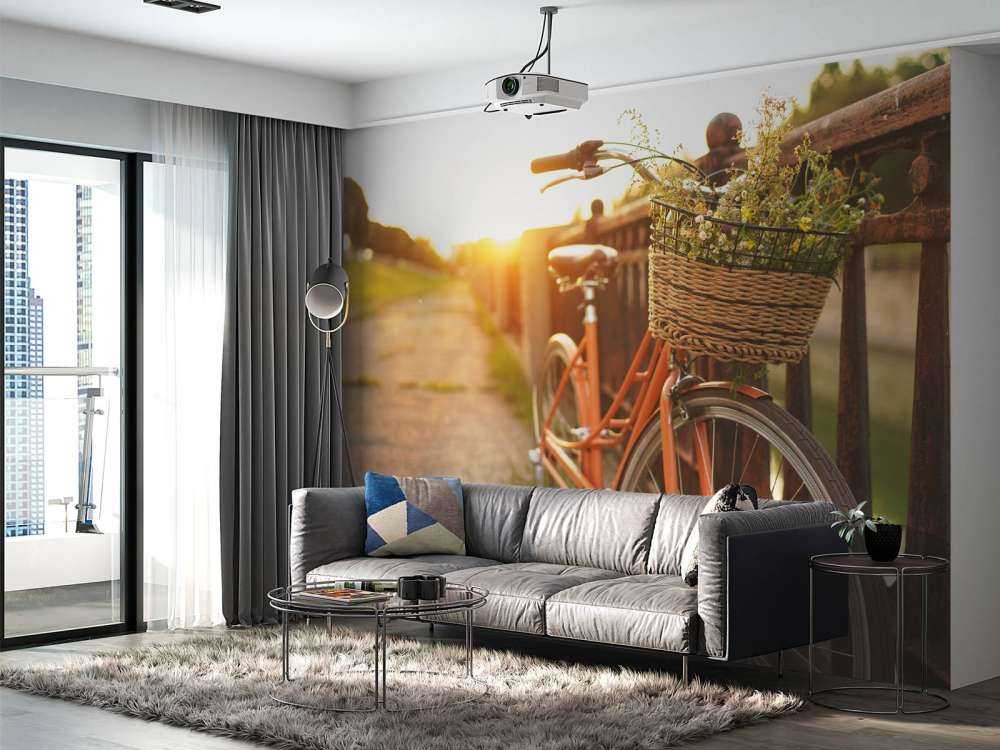 Vélo rouge avec panier