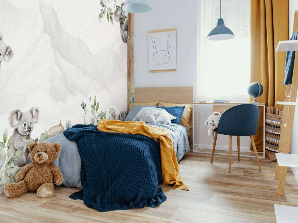 Paysage de koalas en couleurs