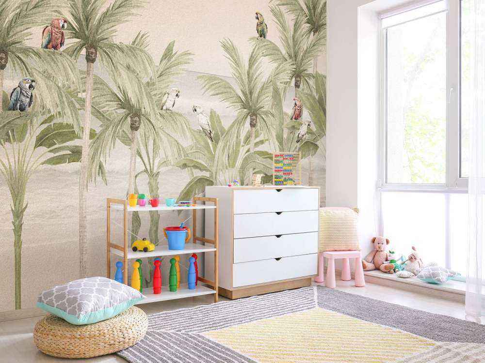 Perroquets sur la plage