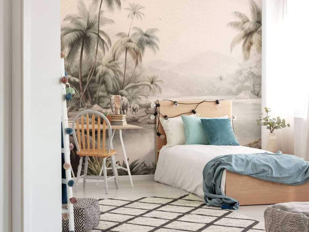 Paysage de jungle avec animaux