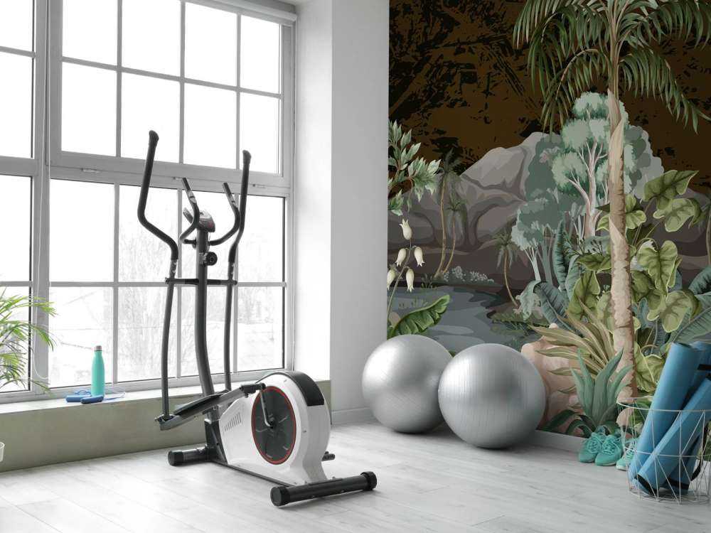 Paysage de jungle avec rivière