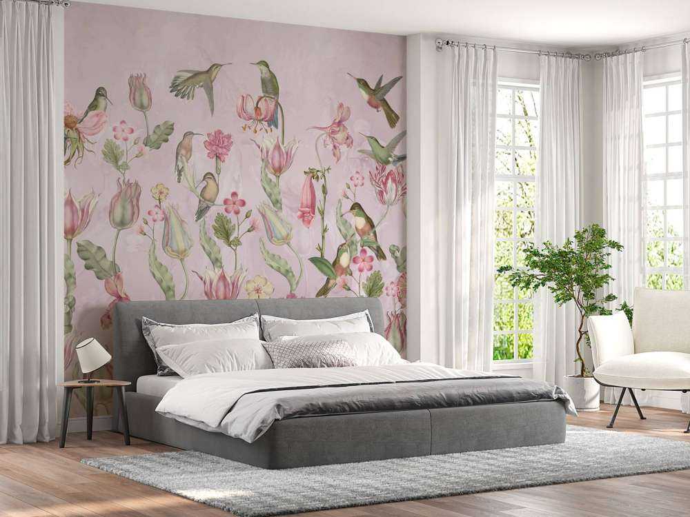 Symphonie des Colibris de Printemps - Rose en Fleurs