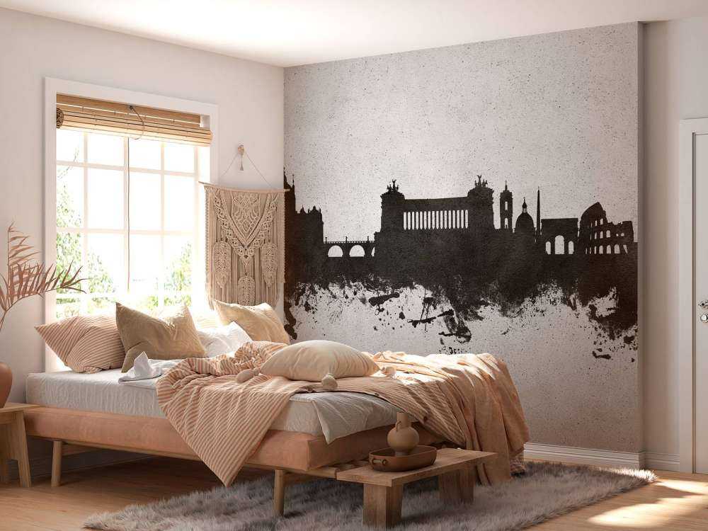 Aquarelle skyline, Rome