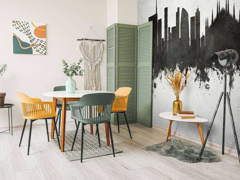 Aquarelle skyline, Milan