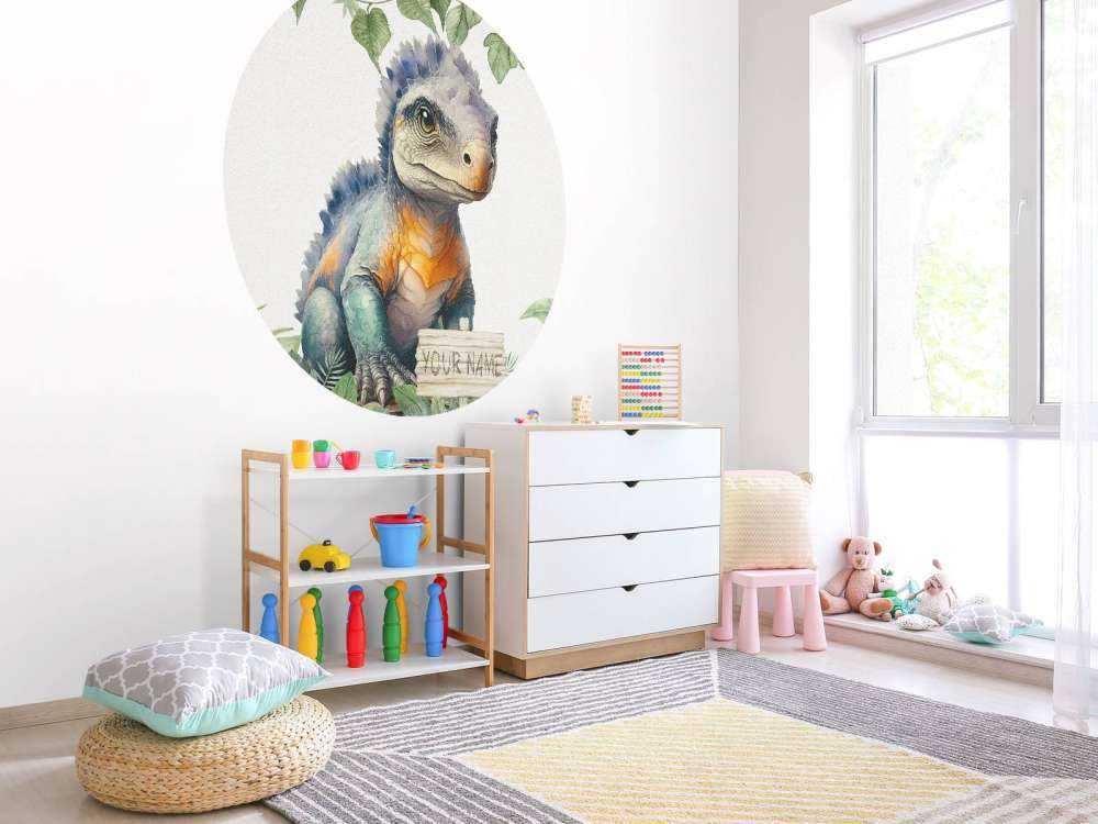 Bébé ankylosaure dans la jungle