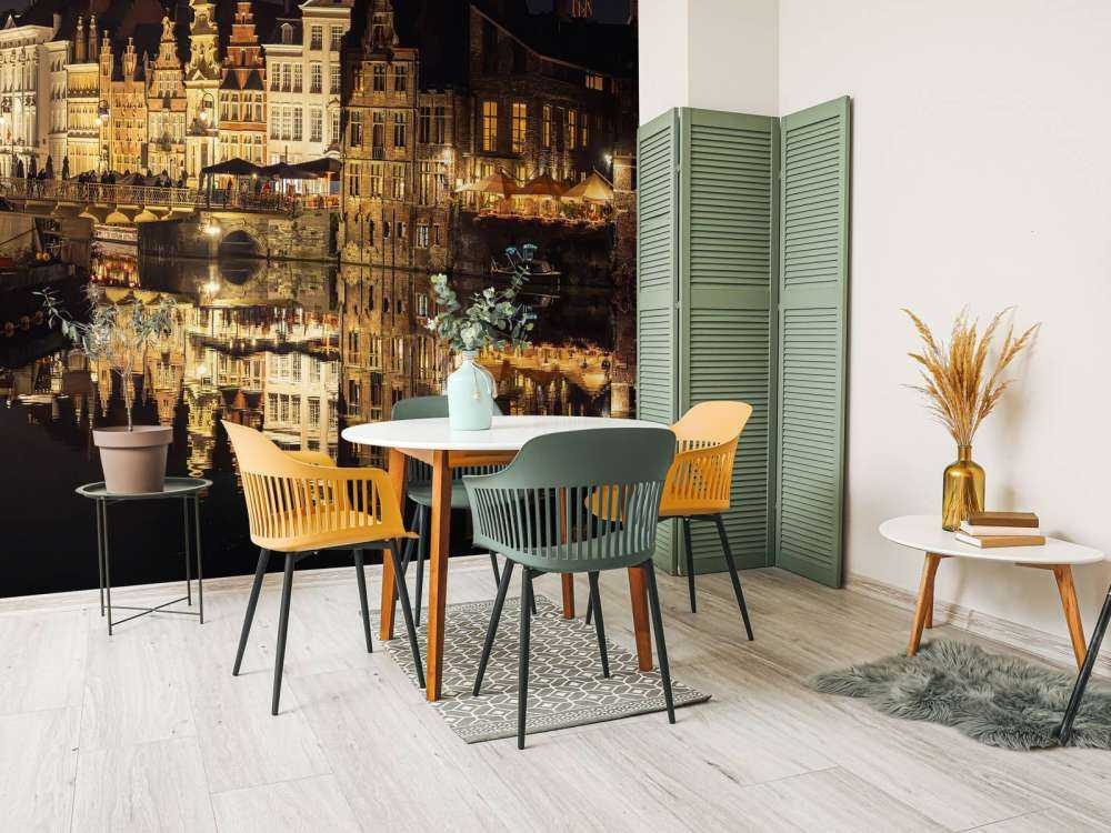 Quai de Korenlei la nuit