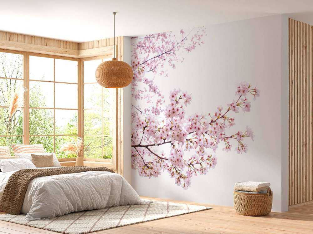 Branches de fleurs roses