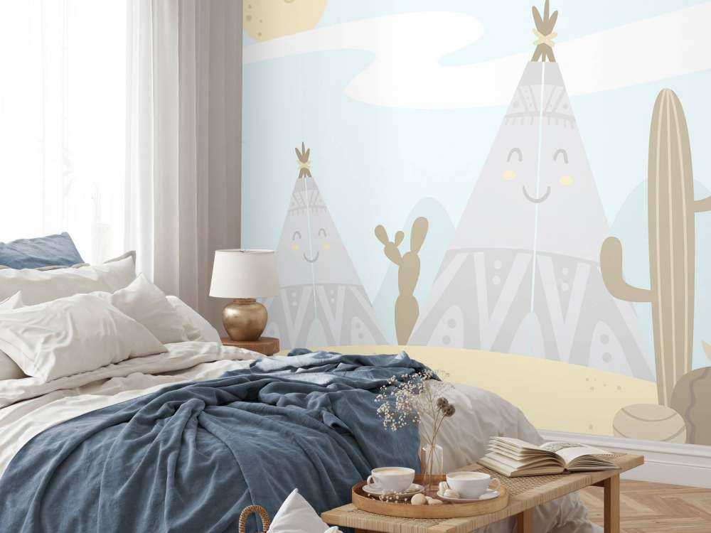 Tipis dans le désert