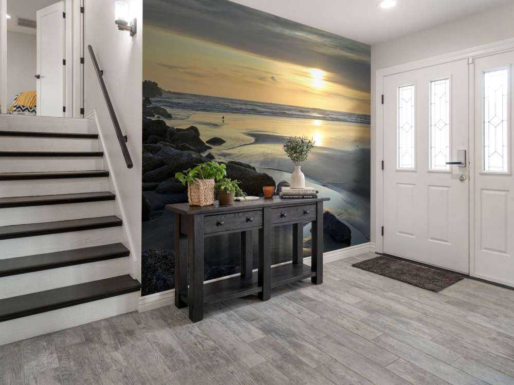 Coucher de soleil sur une plage