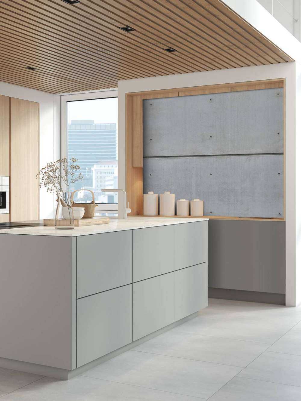 Mur horizontal en béton