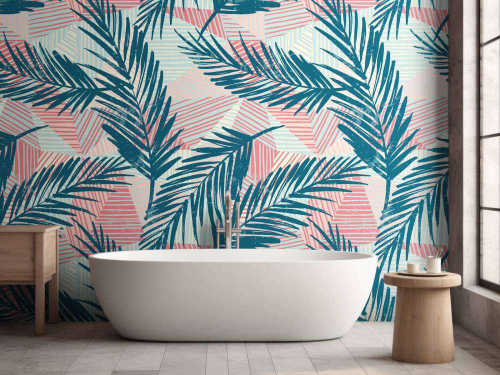 Feuilles de palmier abstraites