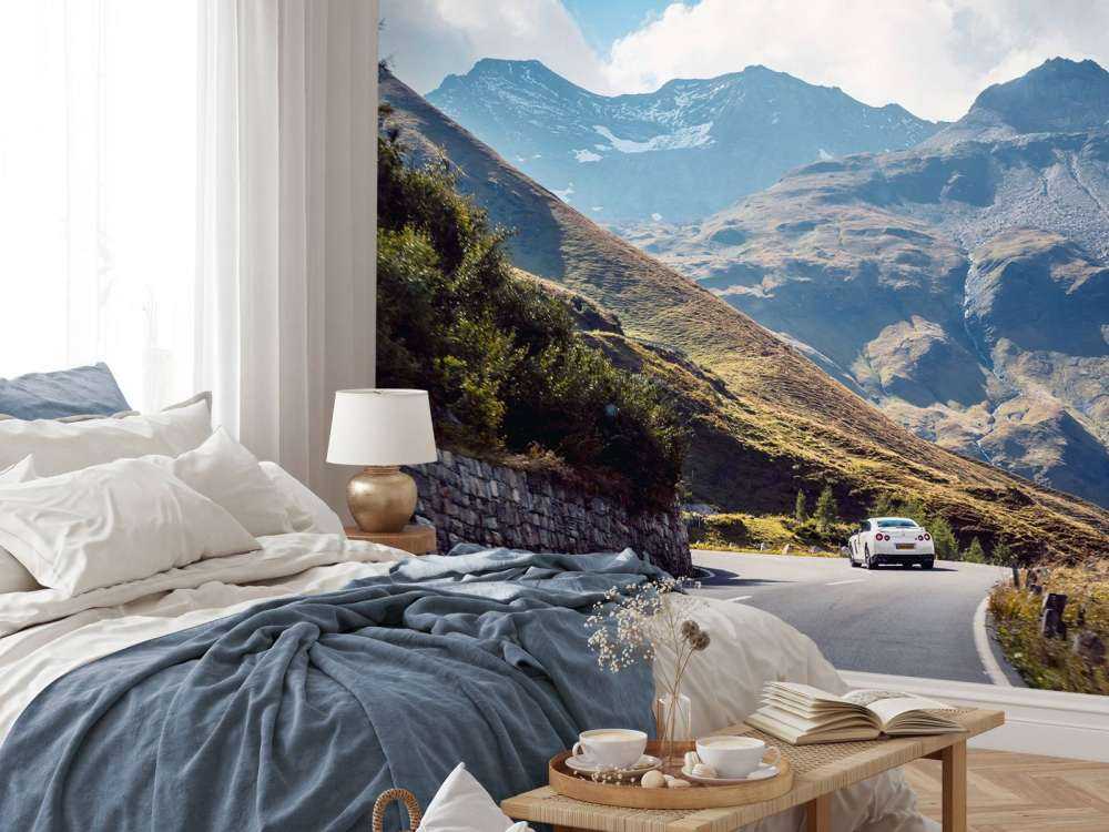 Panorama d'une route de montagne