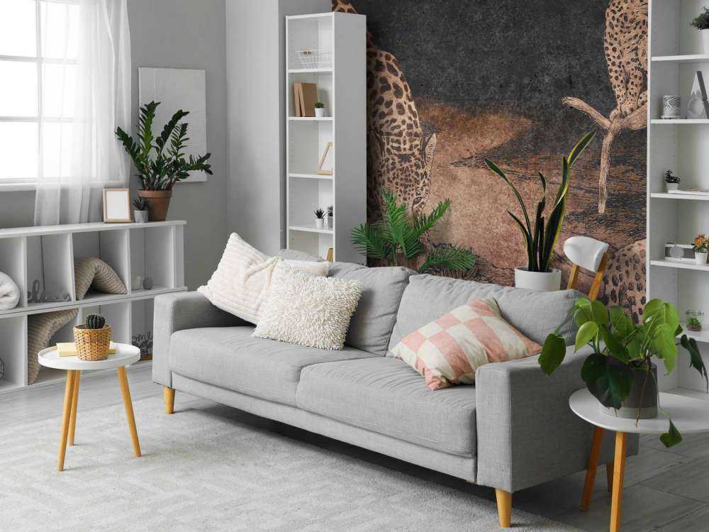 Léopards dans la forêt crépusculaire