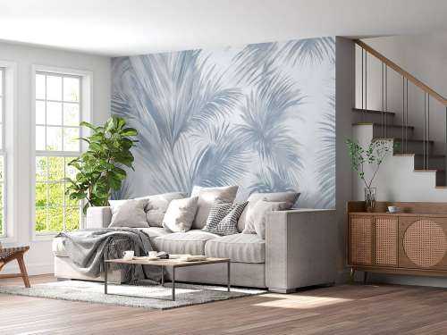 Palm Extravaganza Bleu