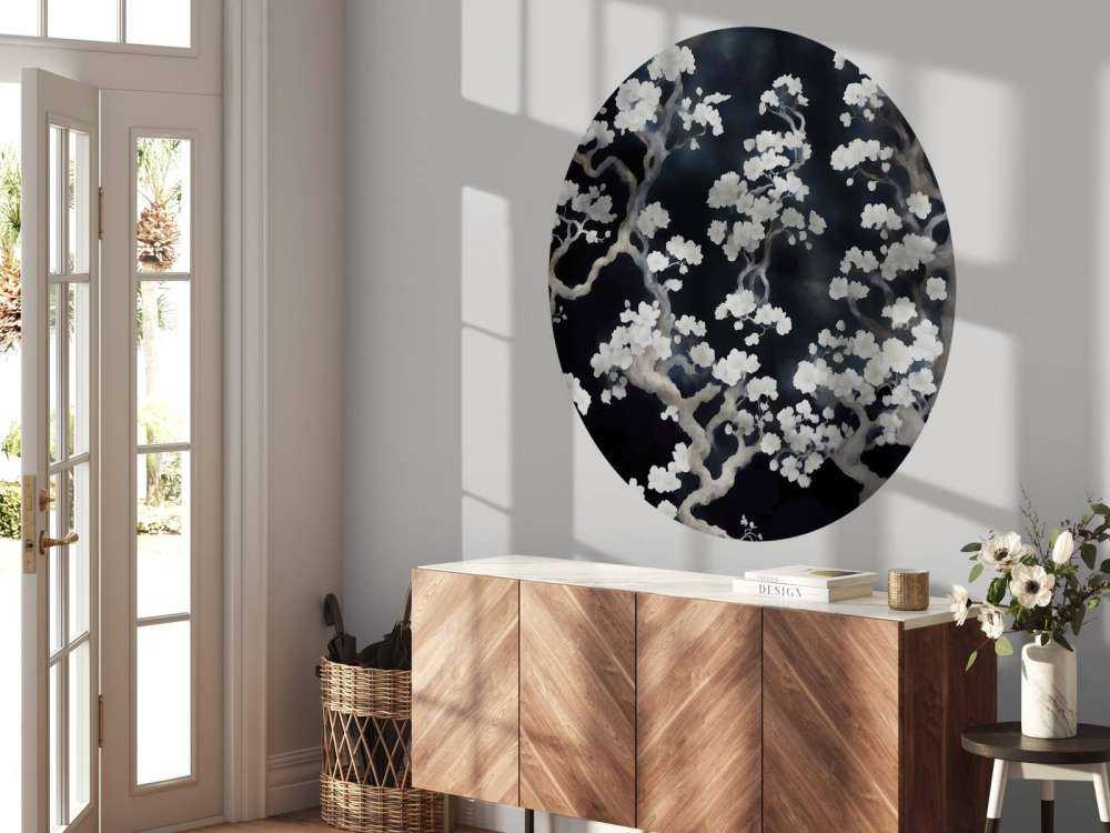 Forêt en fleurs merveilleuse - noire