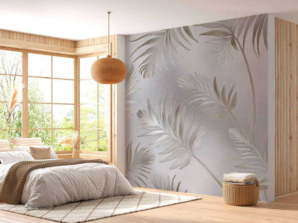 Feuilles dorées sur platine sombre