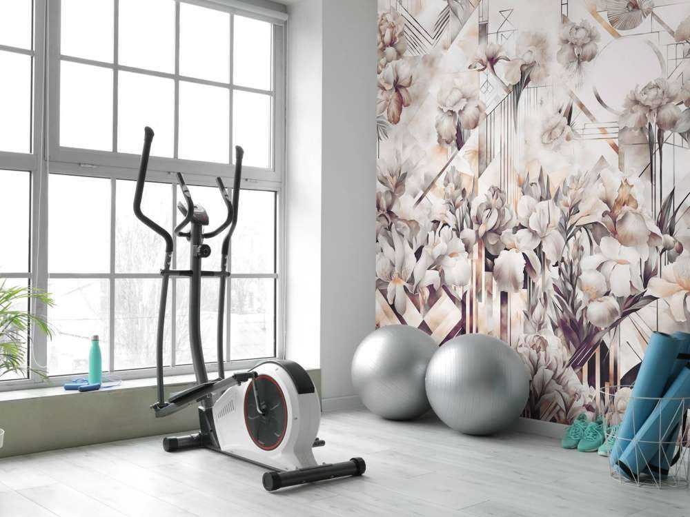 Immenses iris aquarelle sépia