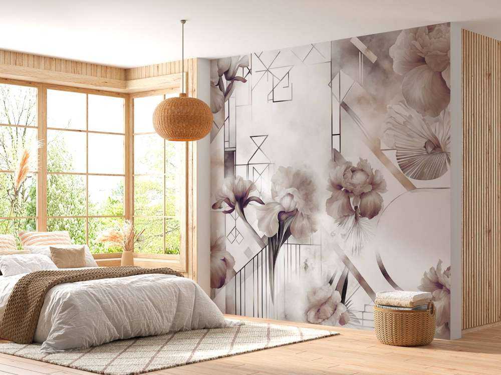 Géométrie Aquarelle Marron