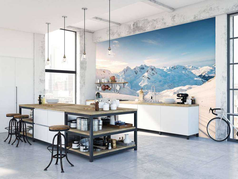 Aube sur des pistes fraîches