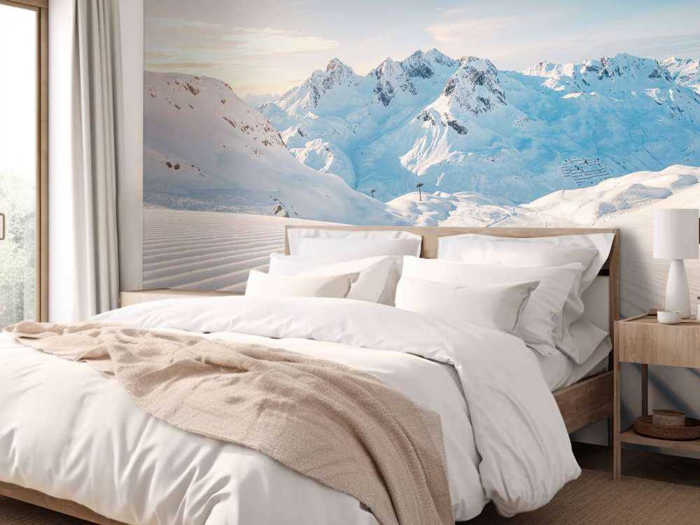 Aube sur des pistes fraîches