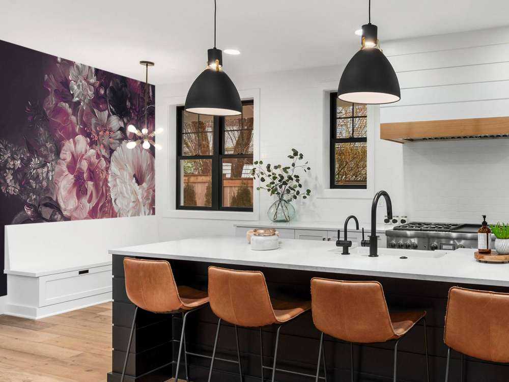 Bouquet avec lilas rouge