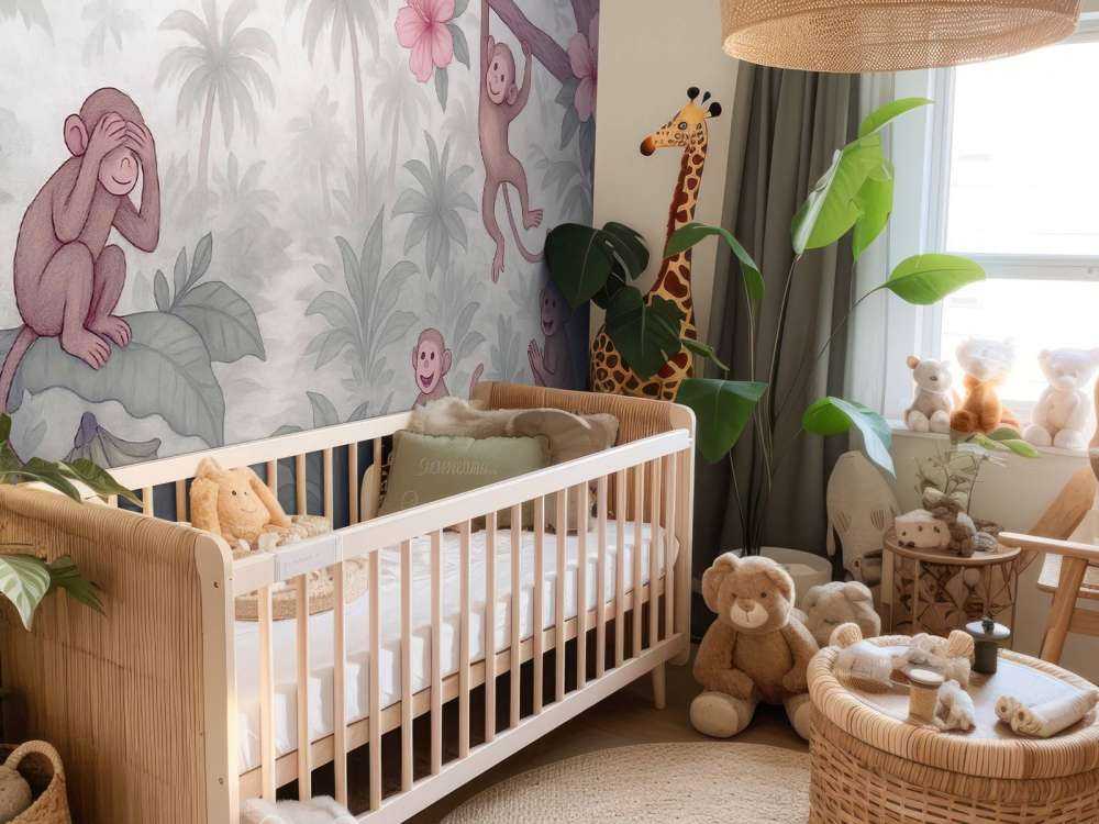 Singes espiègles dans la jungle.