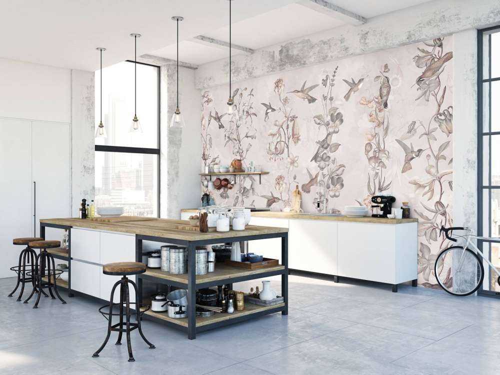 Fleurs de pré et de jardin jaune clair