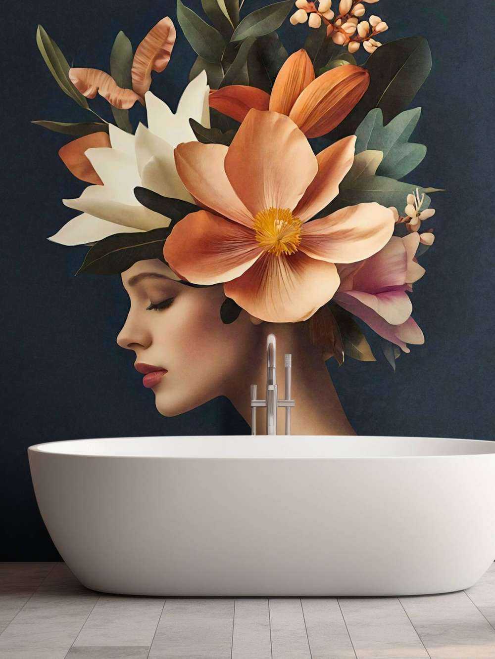 Botanical beauty ethereal portrait