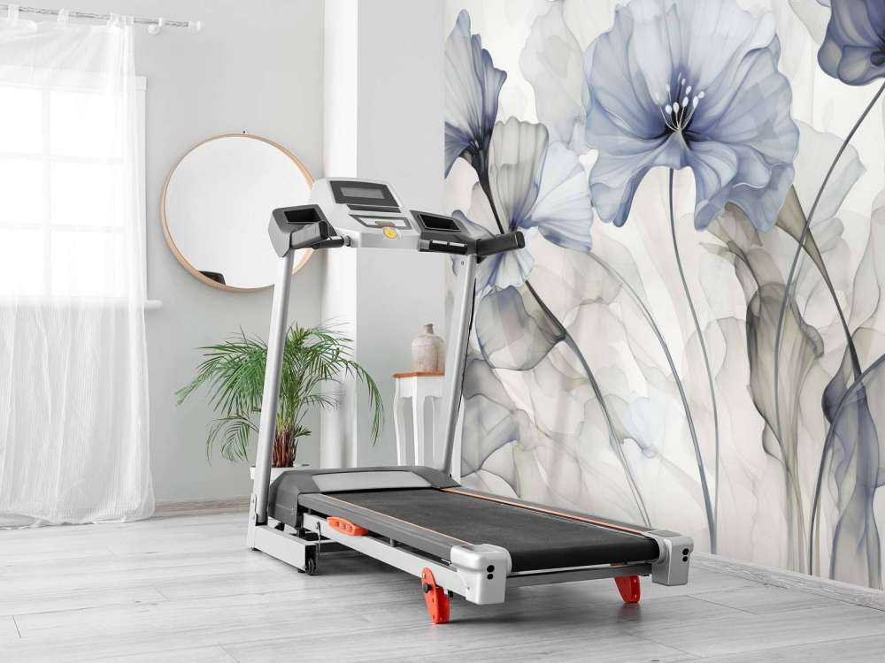 Ethereal flower fantasies blue grey