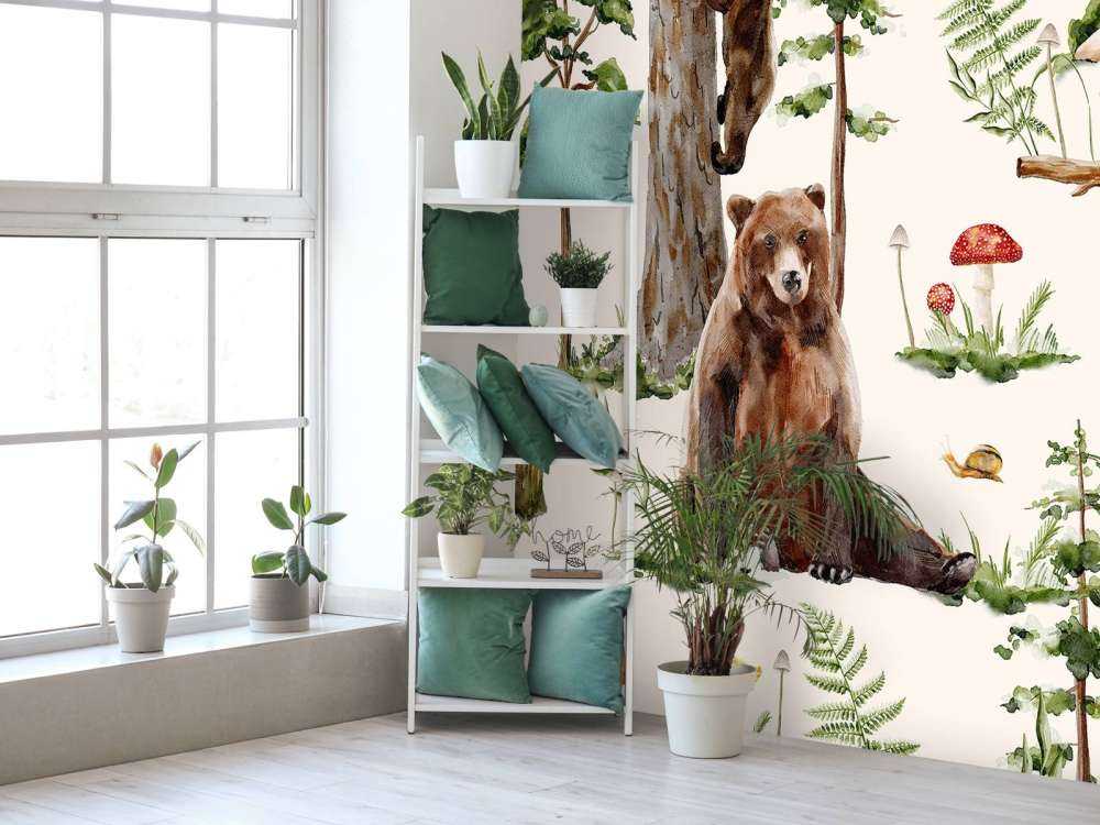 Mosaïque de vie boisée