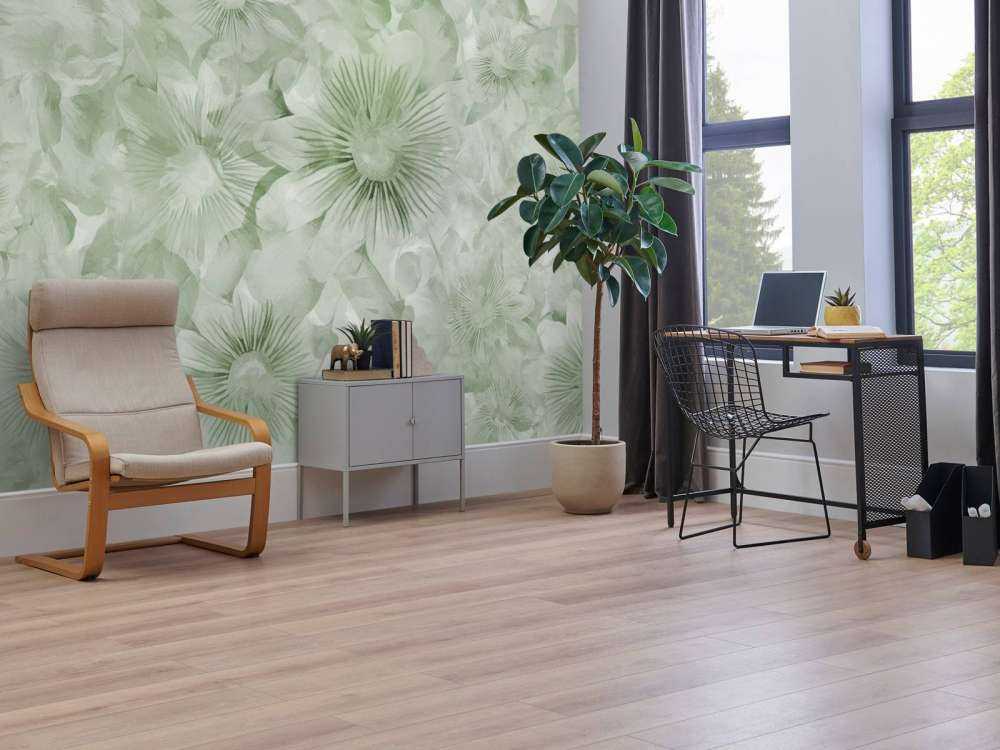 Élégance Botanique Aquarelle Vert Champ