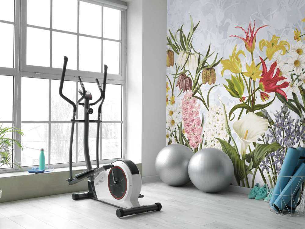 Fleurs de printemps - Ciel bleu nuageux