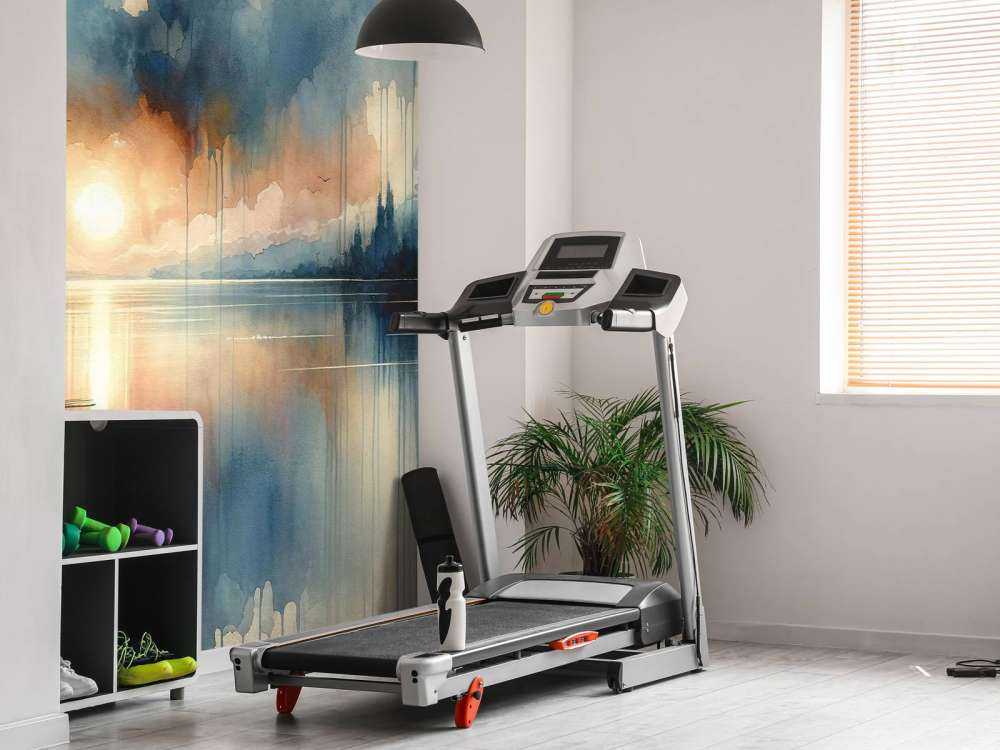 Lac abstrait à l'aquarelle