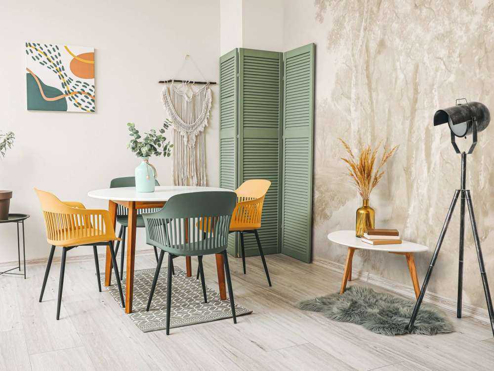 Paysage forestier panorama beige