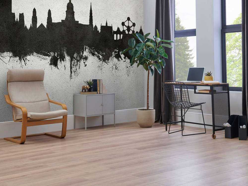 Aquarelle skyline, Bruxelles