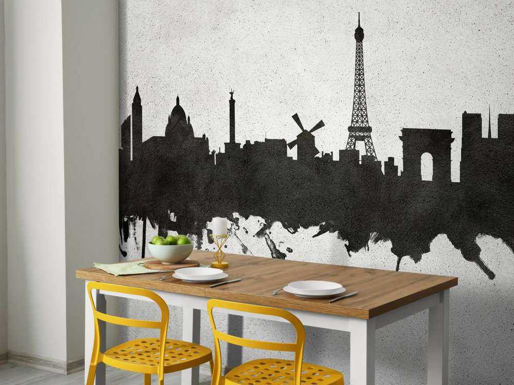 Aquarelle skyline, Paris