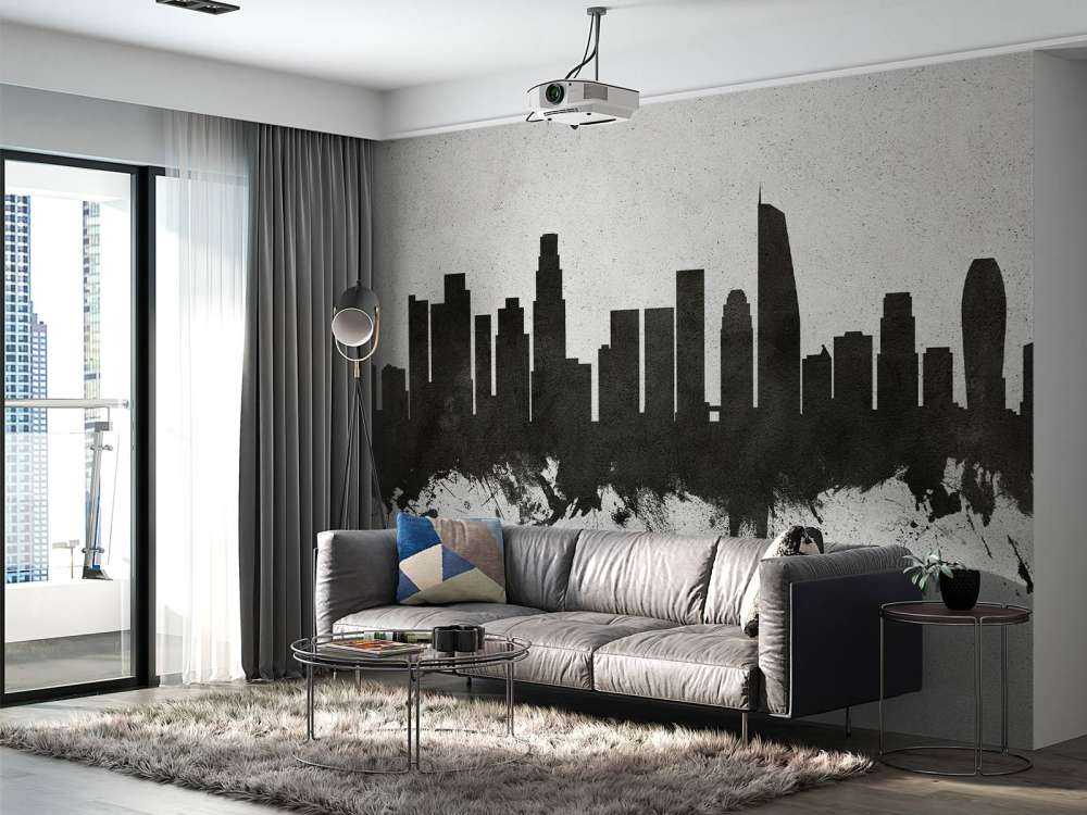 Aquarelle skyline, Los Angeles