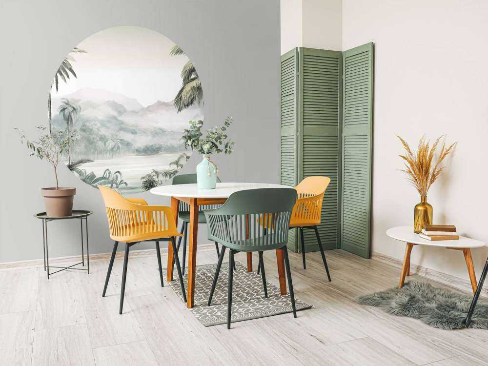 Panorama Montagneux Vert des Tropiques