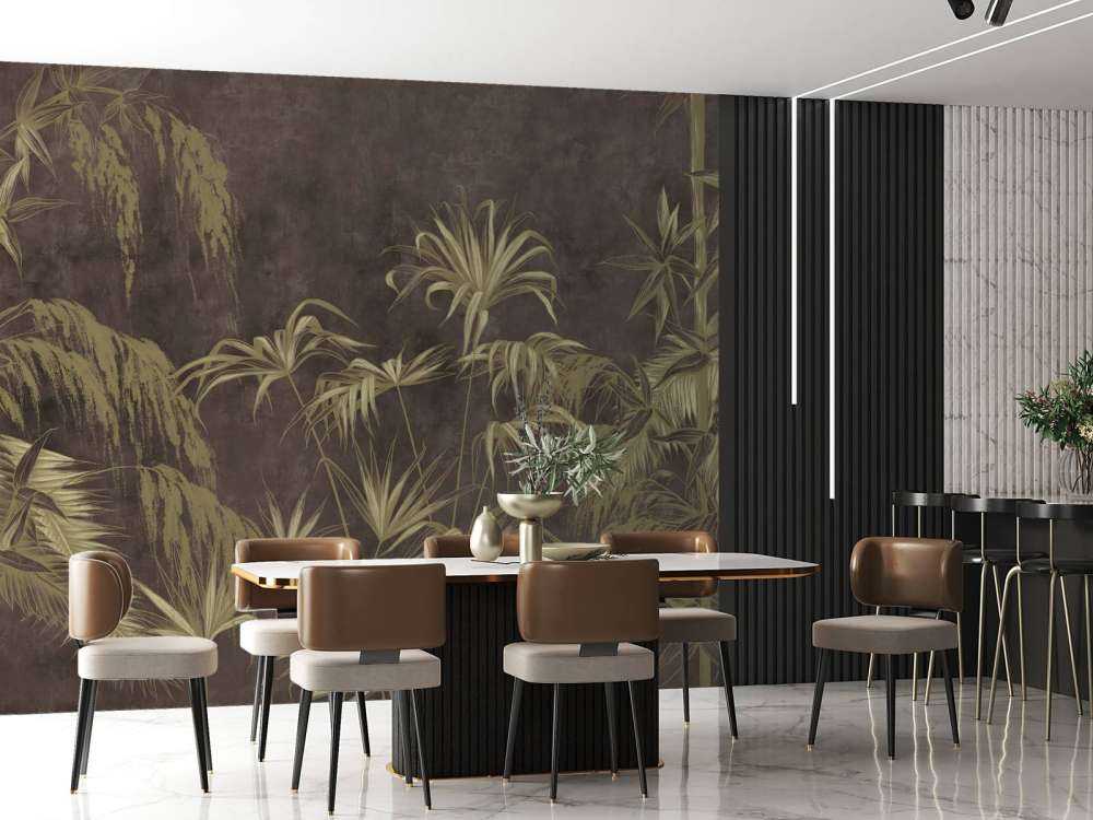 Jeu d'Ombres des Feuilles de Palmier