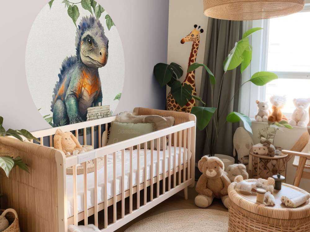 Bébé ankylosaure dans la jungle