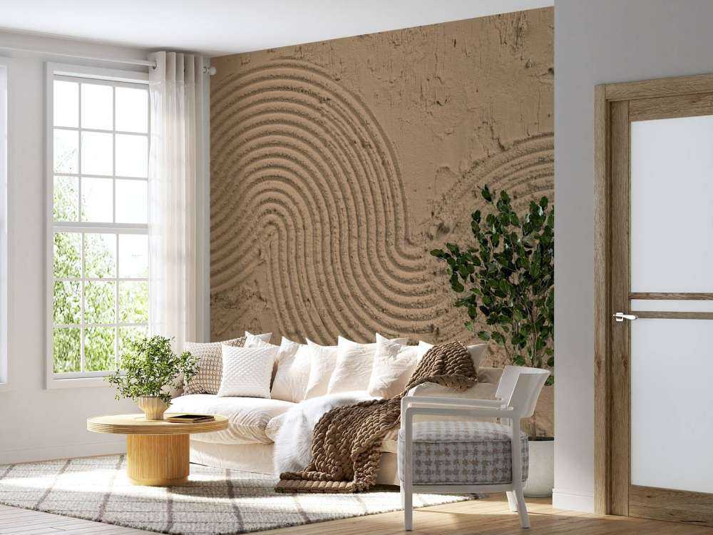 Structure Art en brun doré