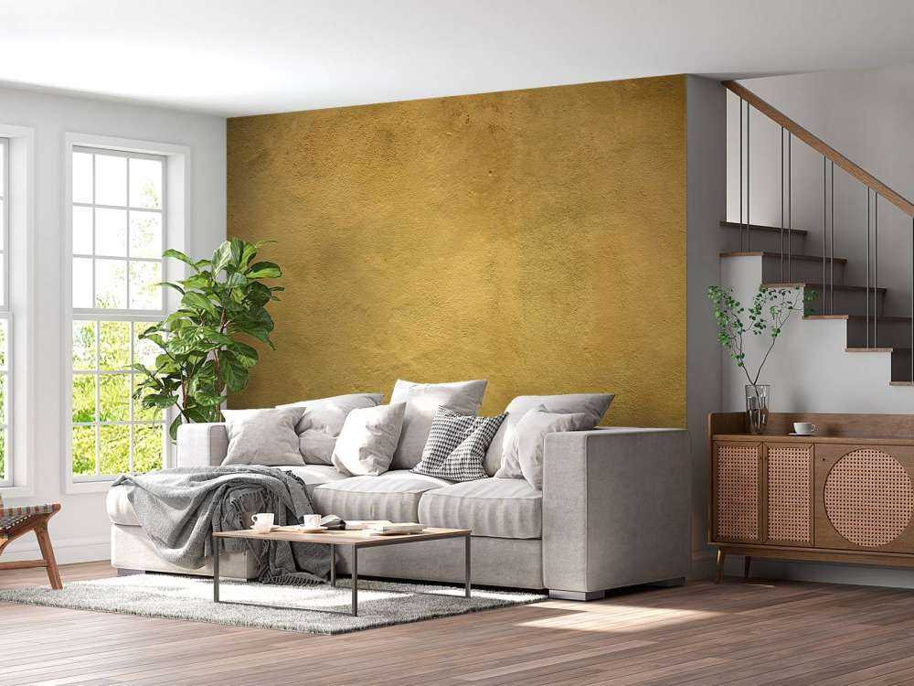 Mur en jaune ocre